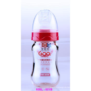 60ml Neutral Boroslicate Glas Baby Fütterung Flasche